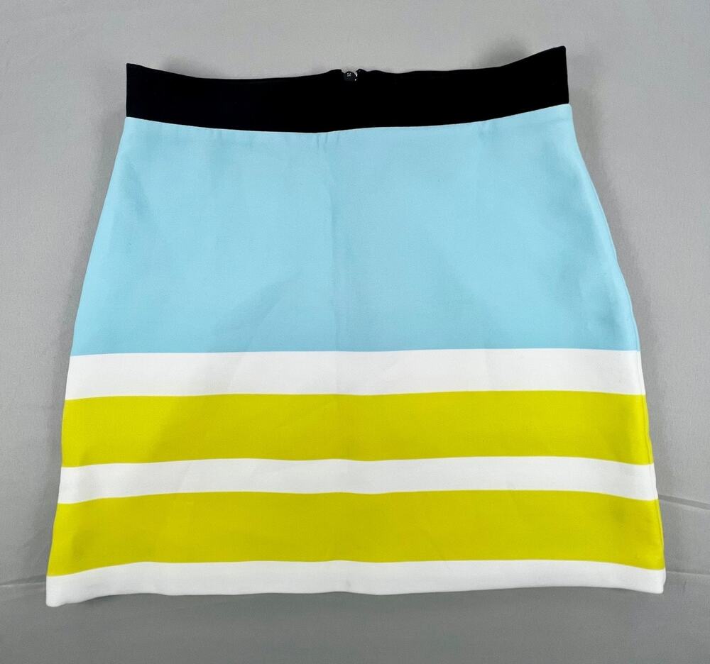 By Johnny "Powder Citron" Striped Mini Skirt (AU Size 10/M) - MSRP $335